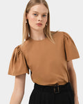 Cayla Gathered Sleeve Tee
