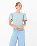 Cayla Gathered Sleeve Tee