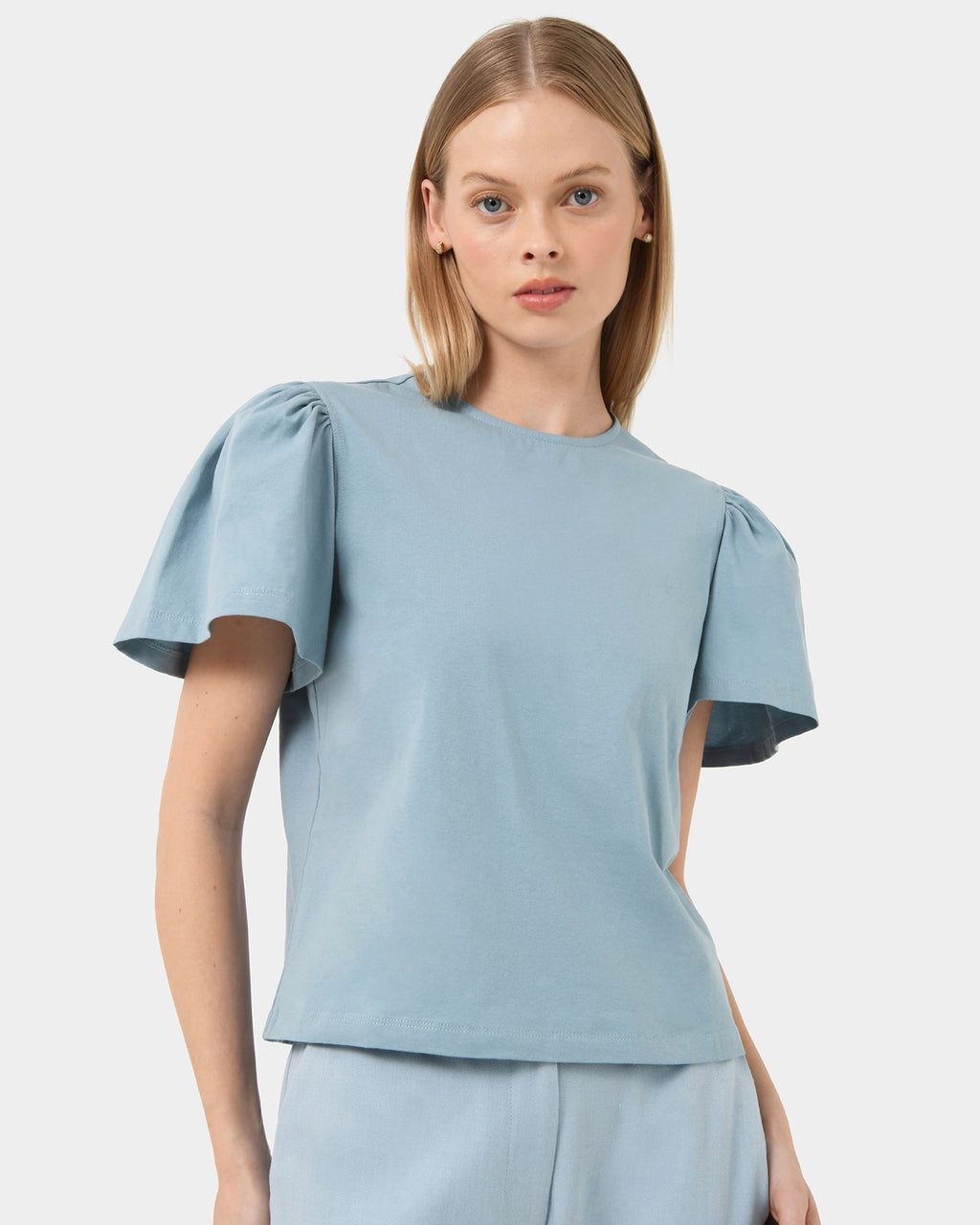 Cayla Gathered Sleeve Tee