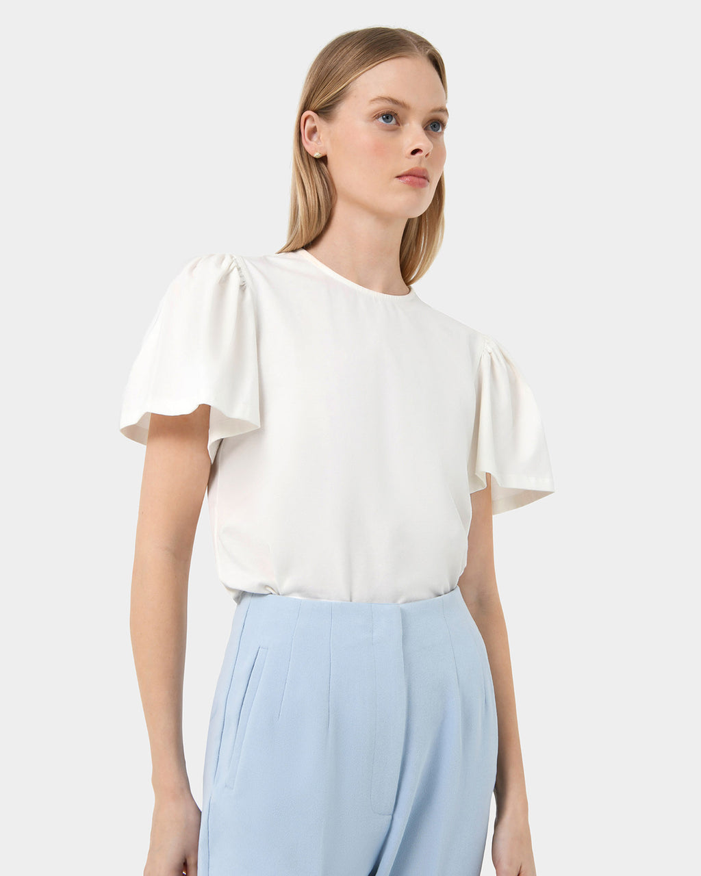 Cayla Gathered Sleeve Tee
