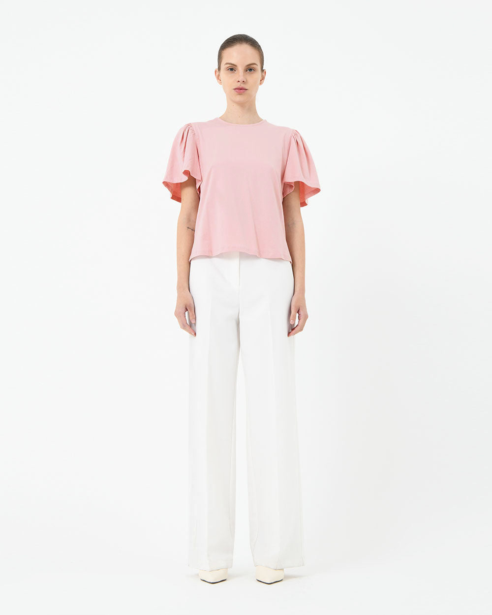 Cayla Gathered Sleeve Tee