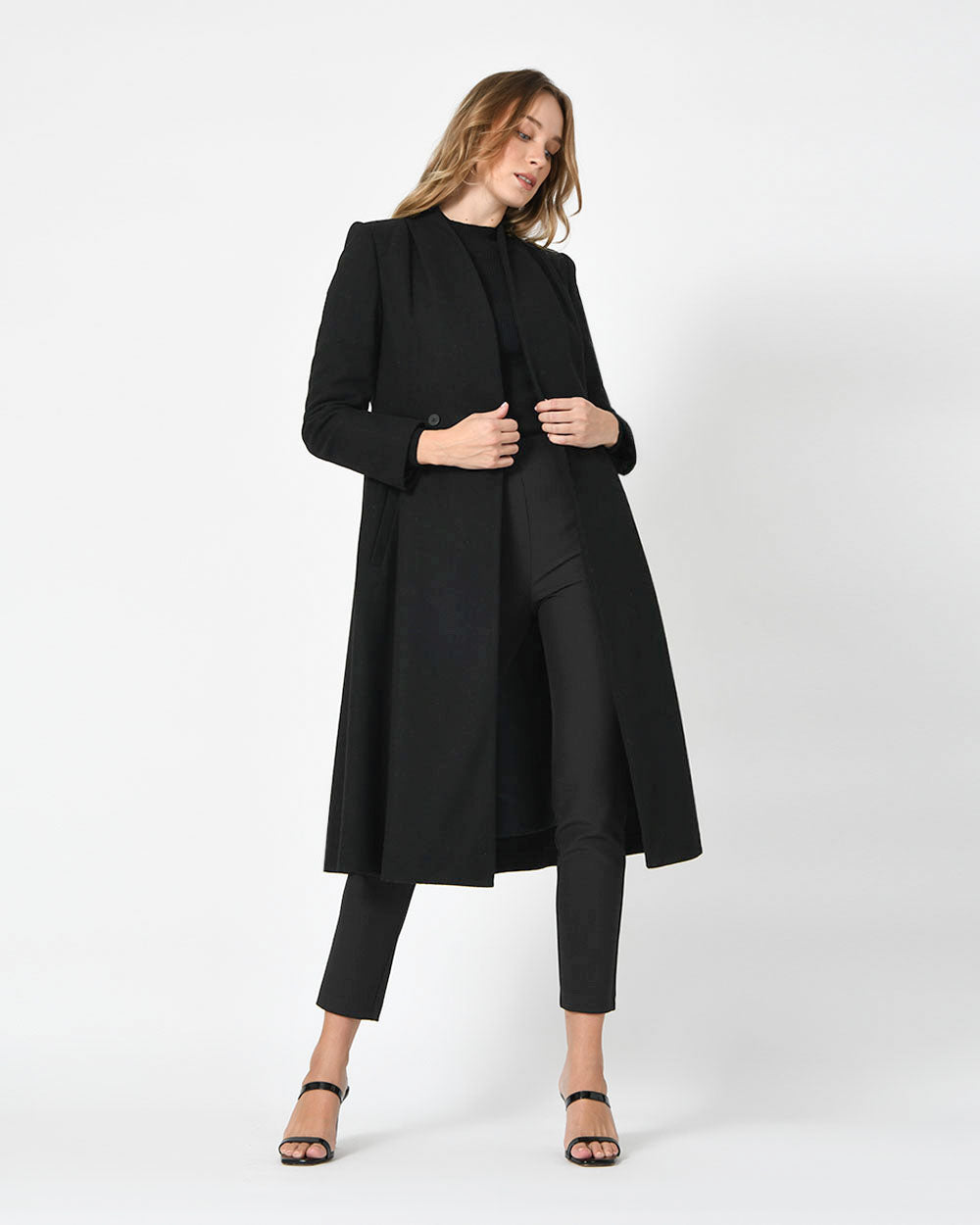 Paulette Flare Wool Coat