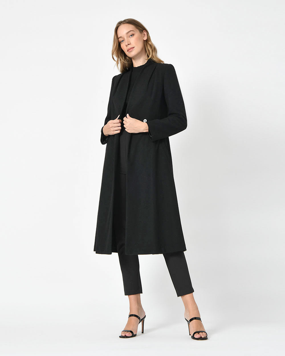 Paulette Flare Wool Coat