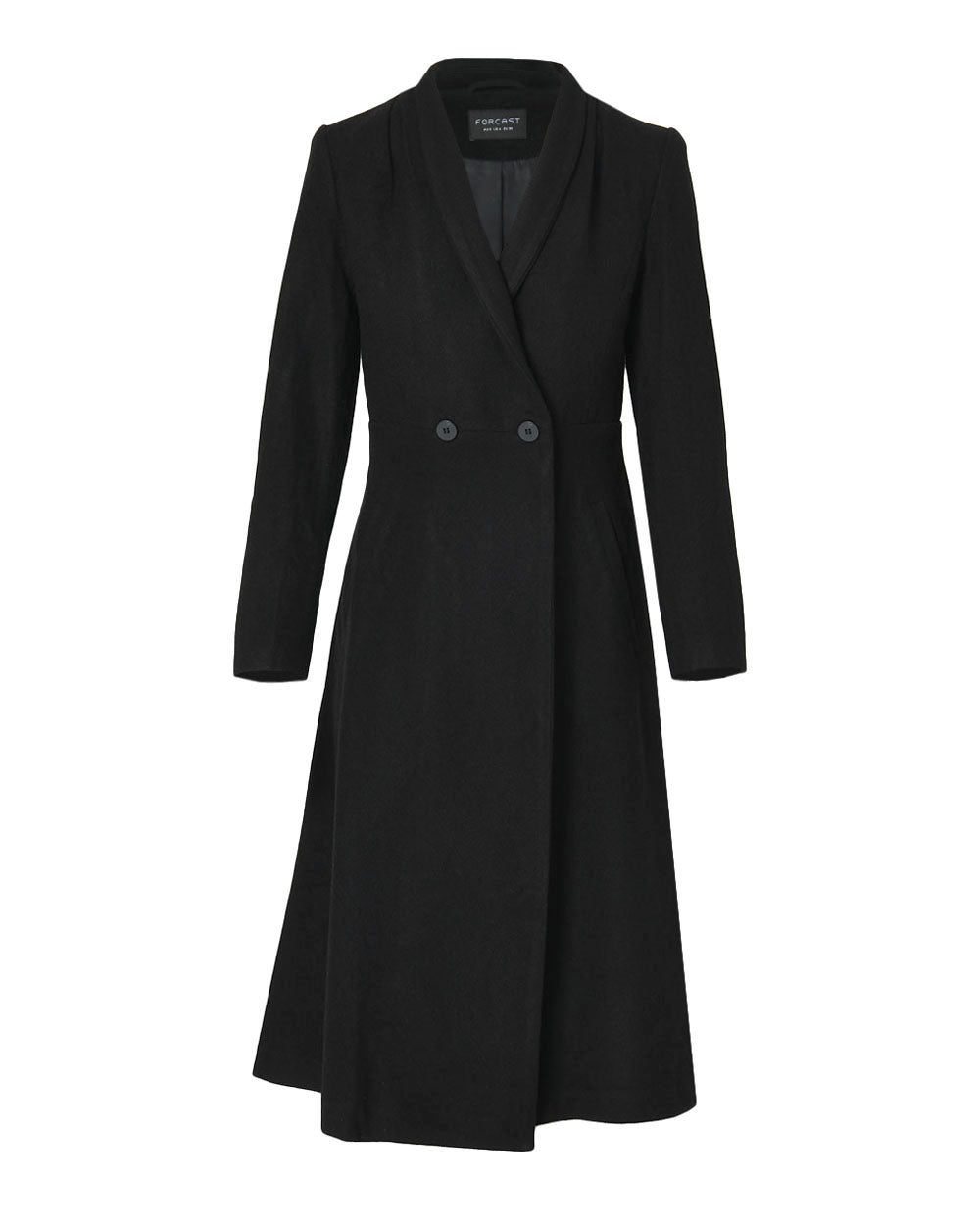 Paulette Flare Wool Coat