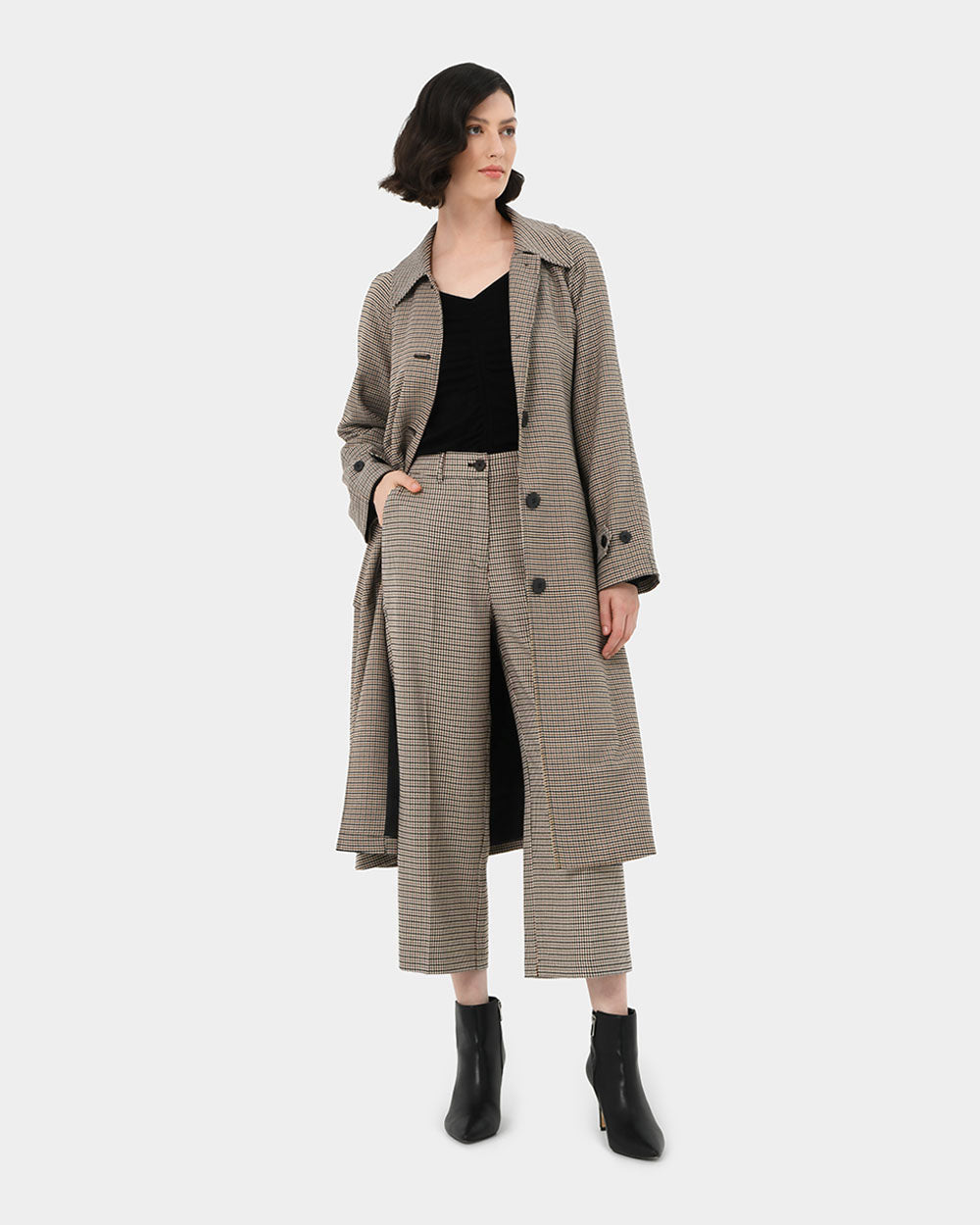 Katherine Houndstooth Coat
