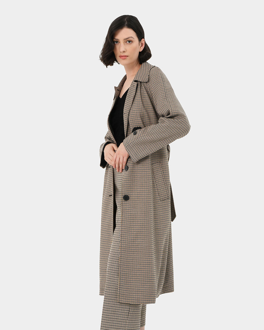 Katherine Houndstooth Coat