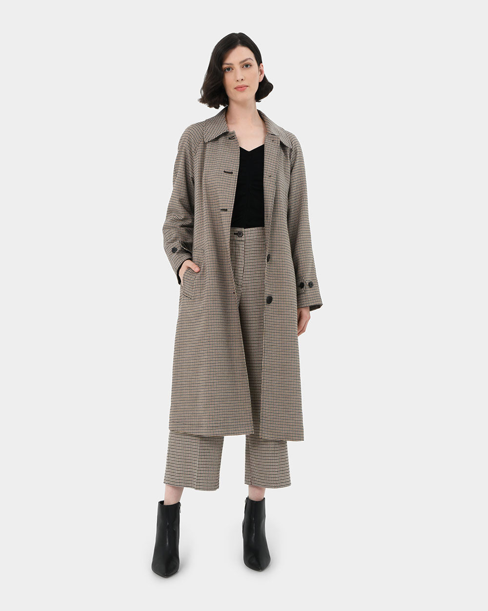 Katherine Houndstooth Coat