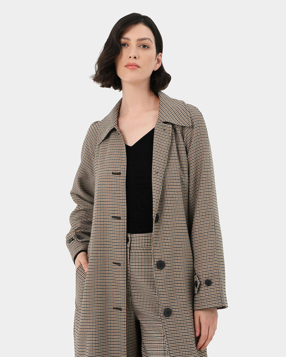 Katherine Houndstooth Coat