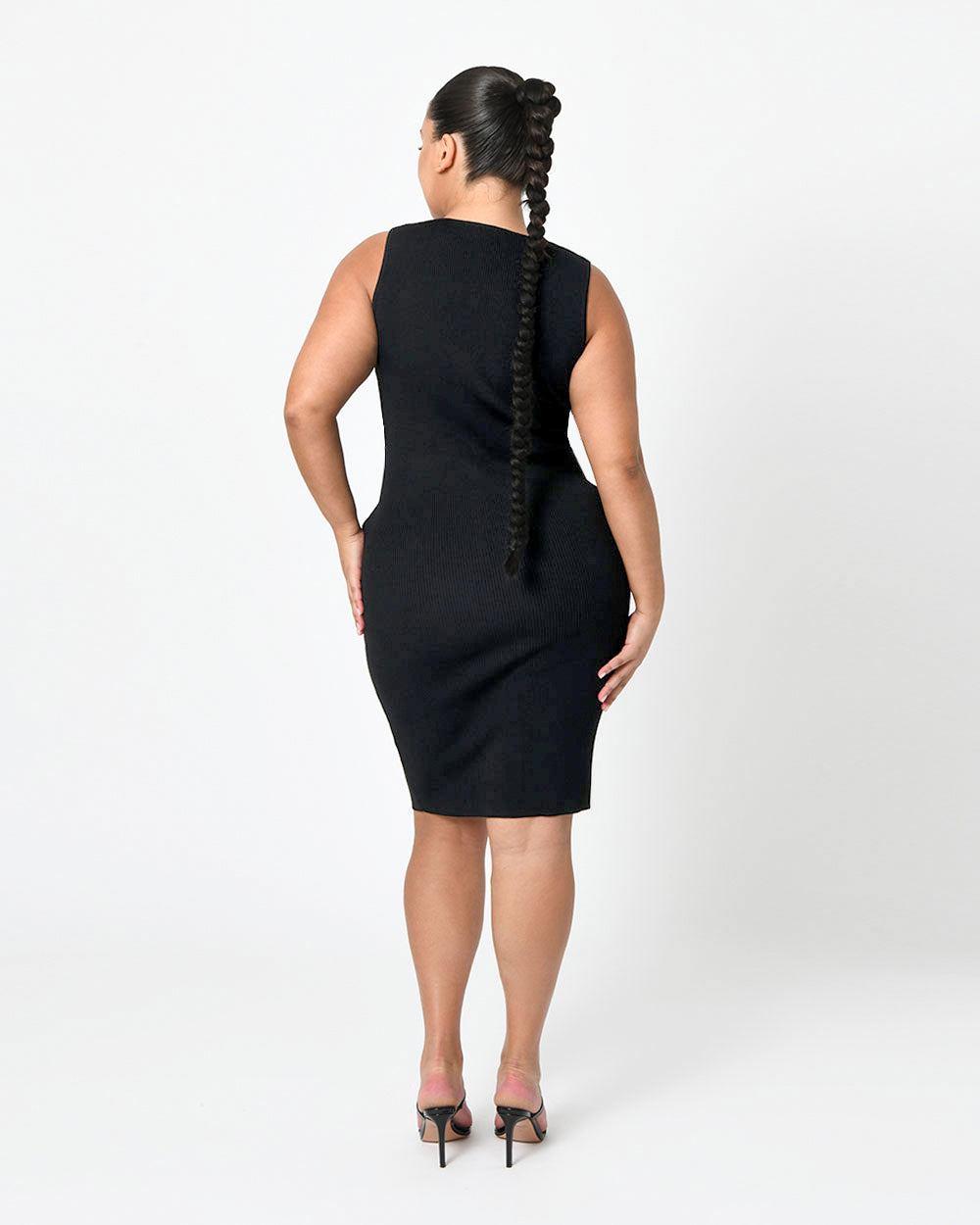 Cassandra Front Zip Knit Dress
