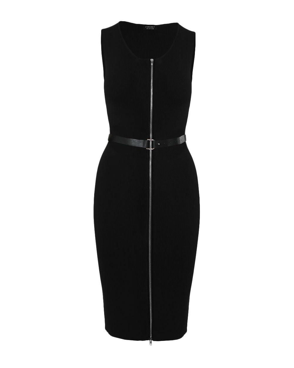 Cassandra Front Zip Knit Dress