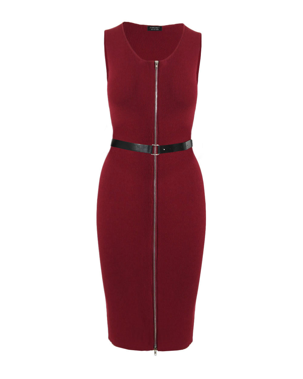 Cassandra Front Zip Knit Dress