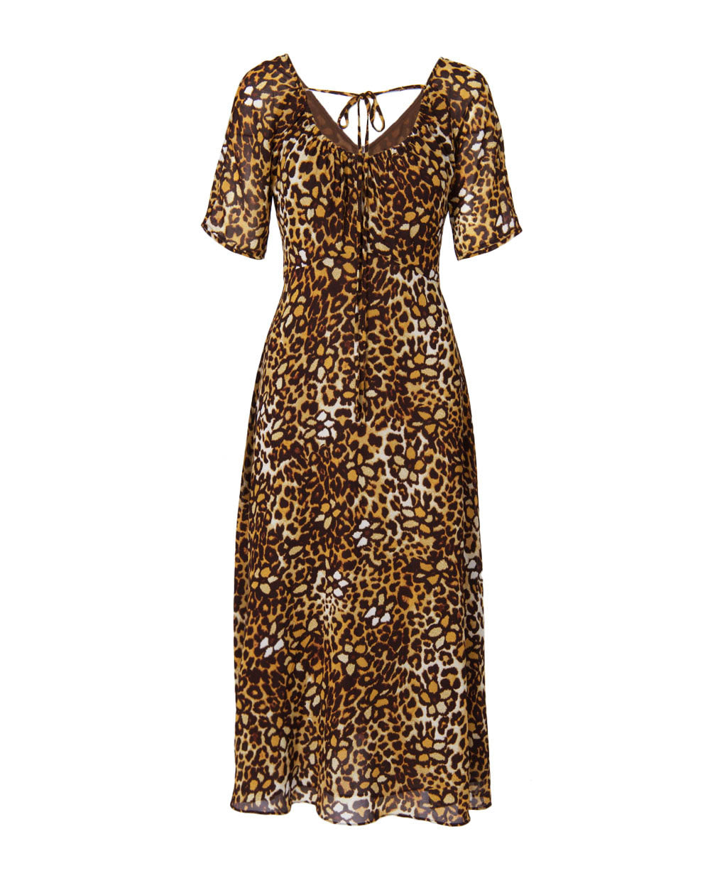 Janice Leopard Print Dress