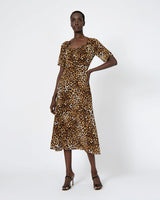 Janice Leopard Print Dress