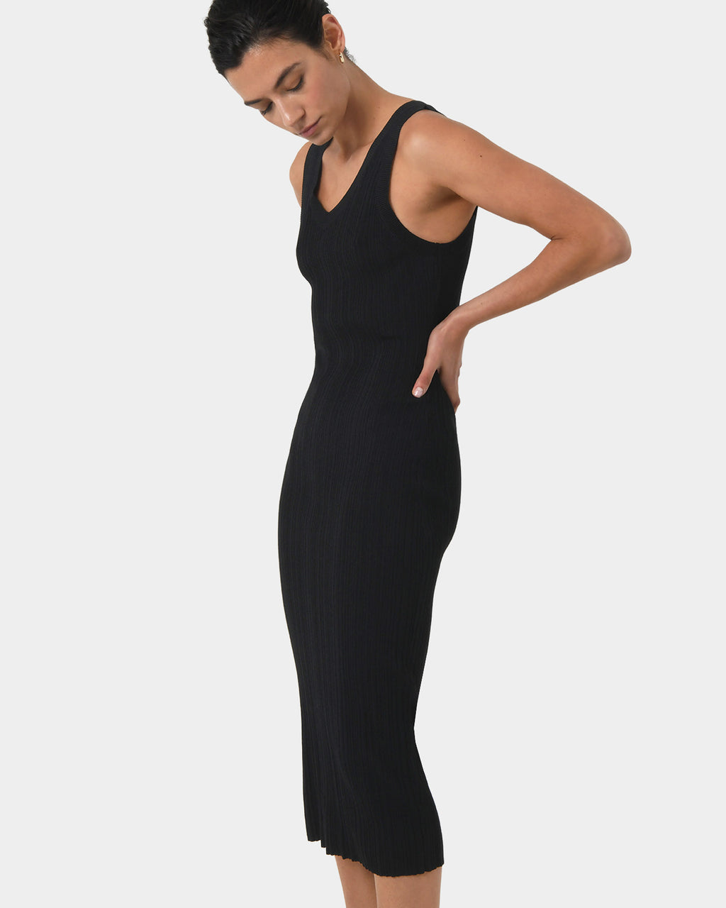 Isadora V-Neck Knit Dress