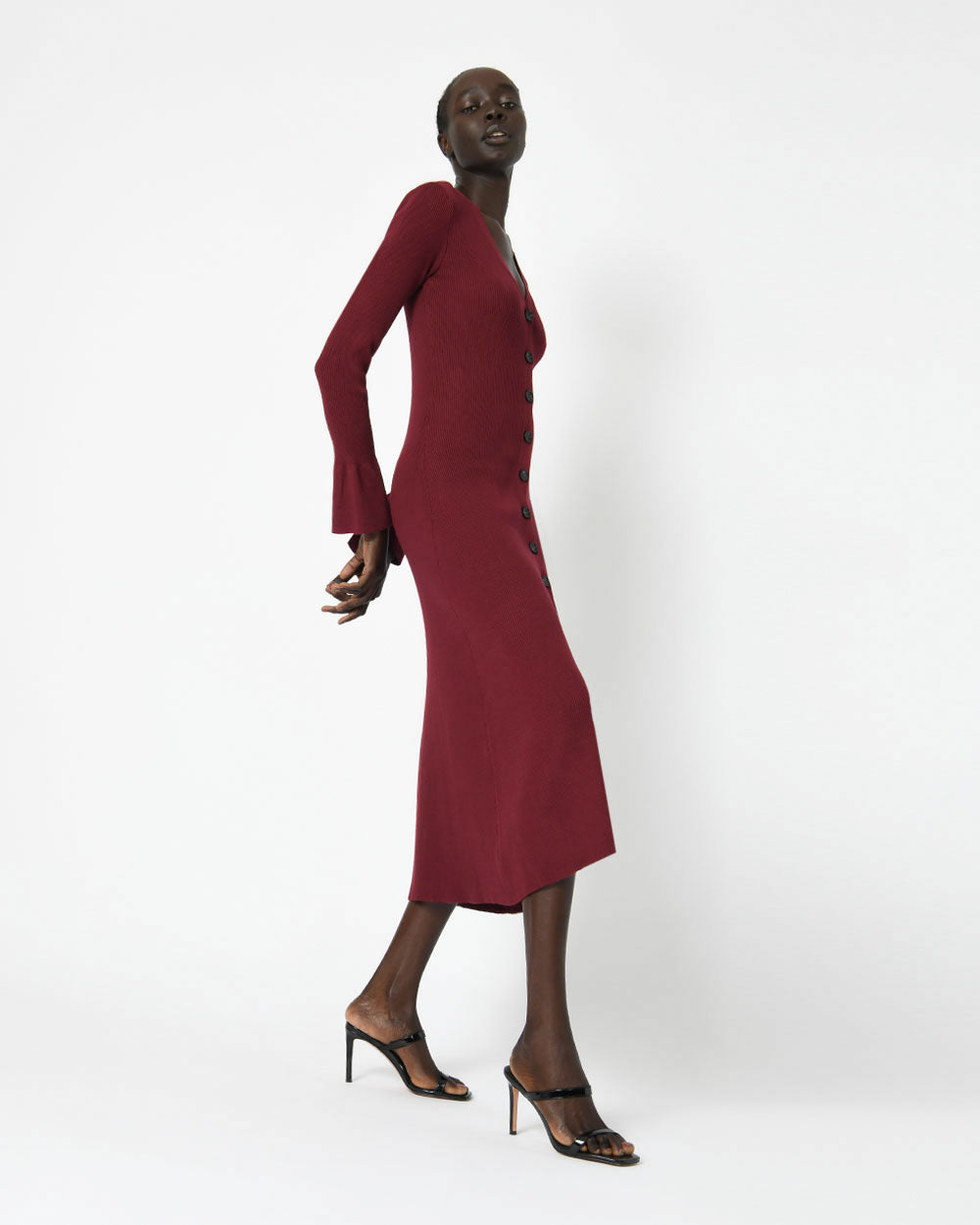 Rebekah Flared Sleeve Dress