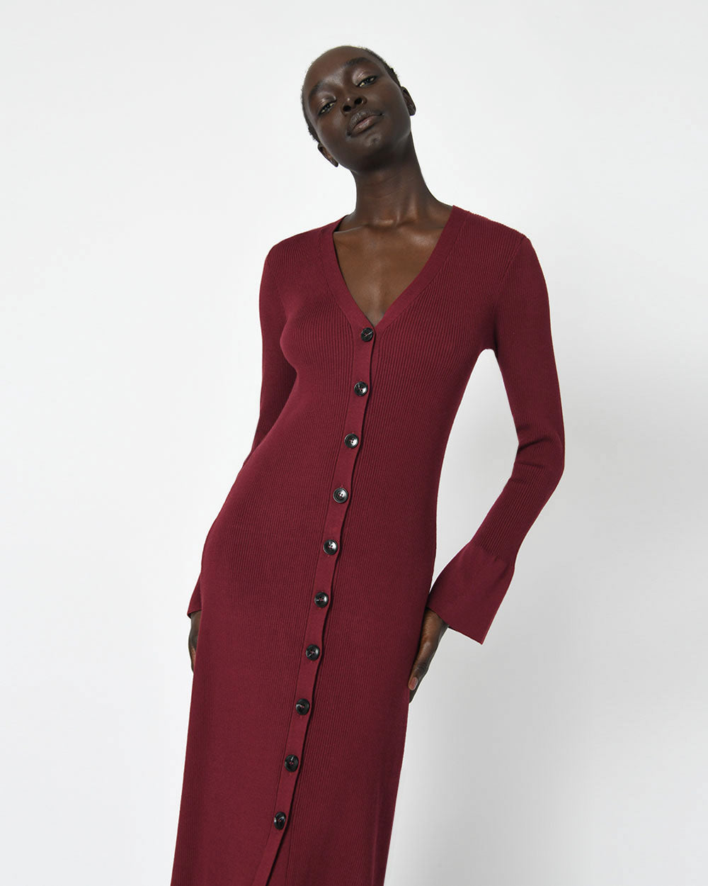 Rebekah Flared Sleeve Dress