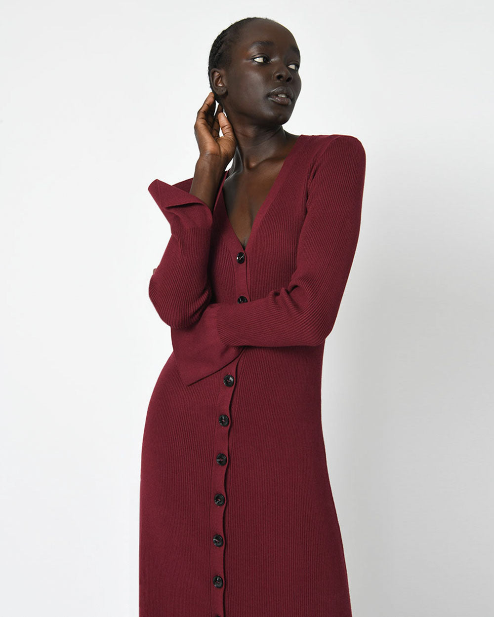Rebekah Flared Sleeve Dress