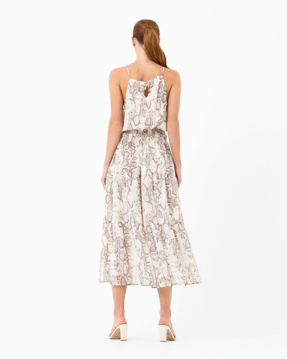 Mannuela Printed Halter Dress