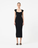 Mara Heart Neck Knit  Dress