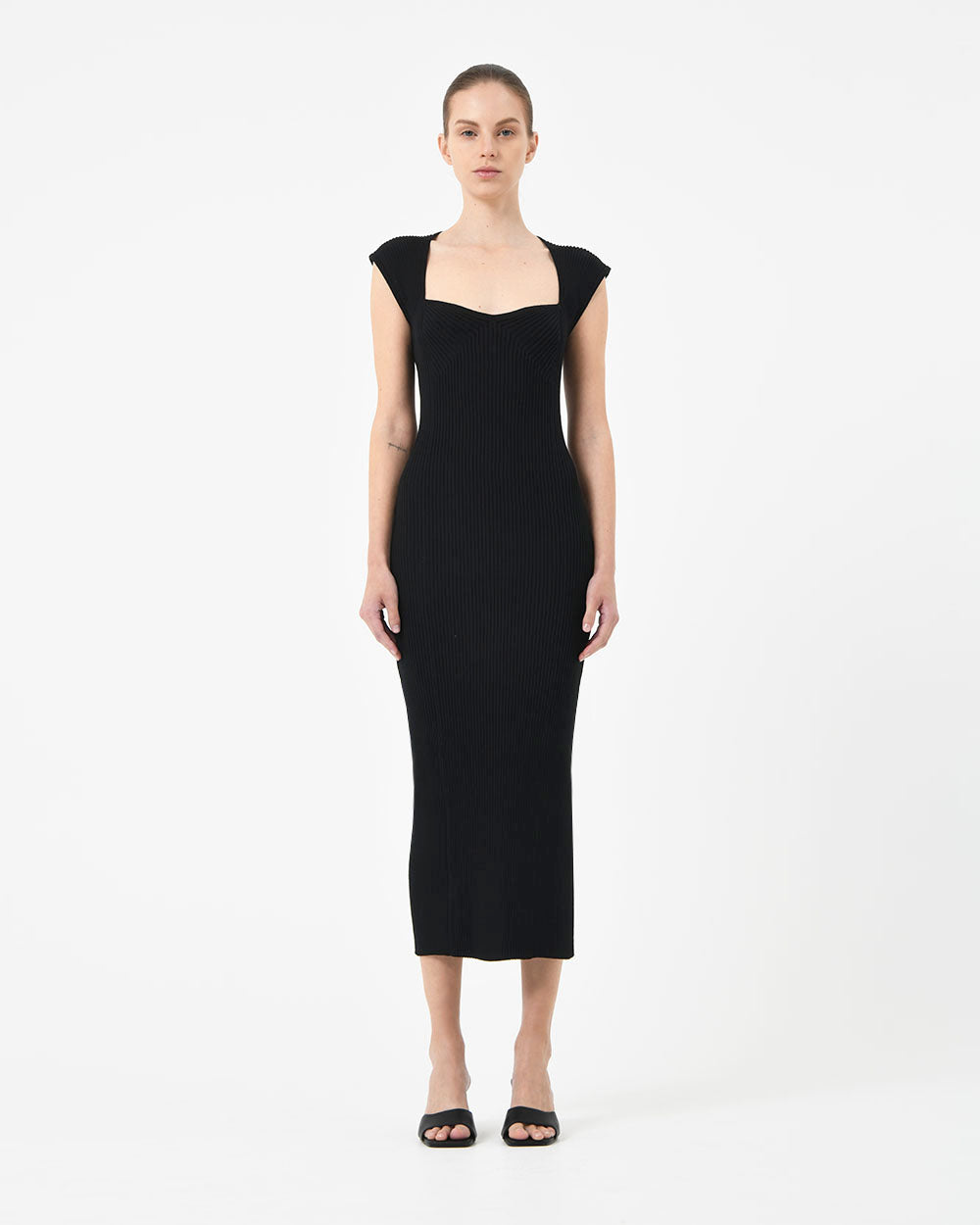 Mara Heart Neck Knit  Dress
