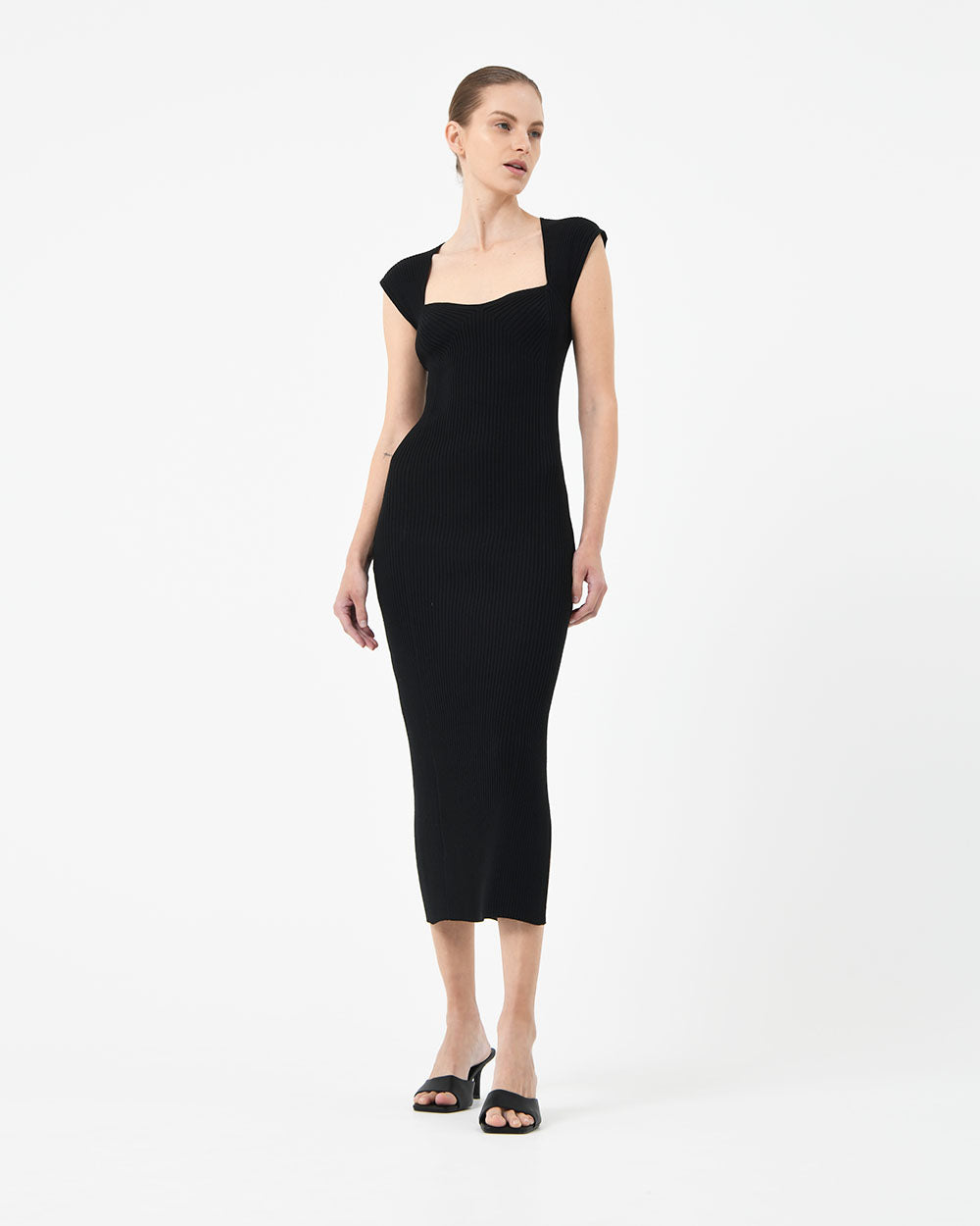 Mara Heart Neck Knit  Dress