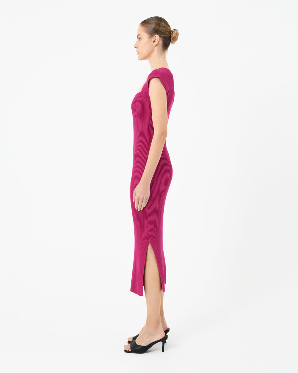 Mara Heart Neck Knit  Dress