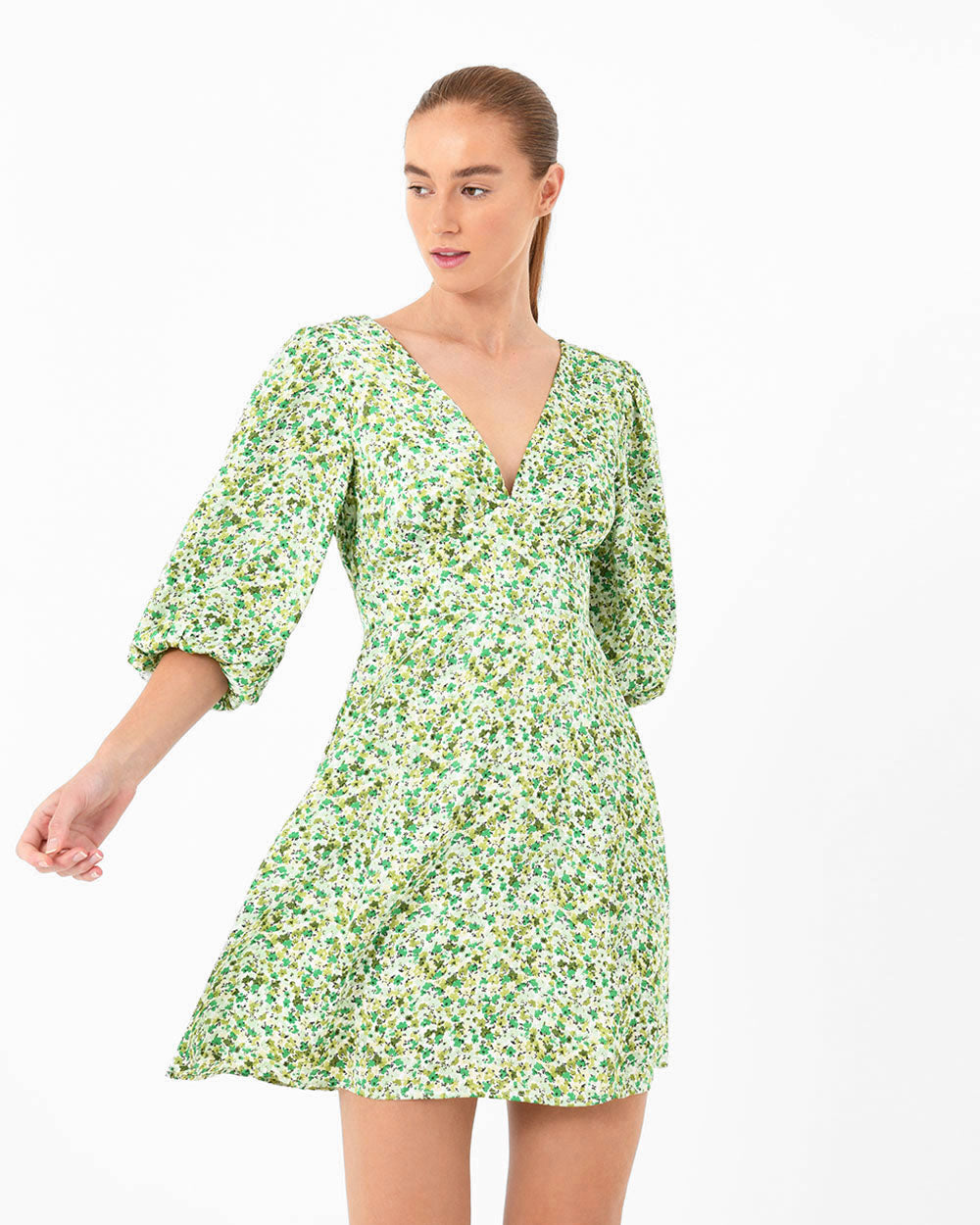 Isela Floral Tie Back Dress