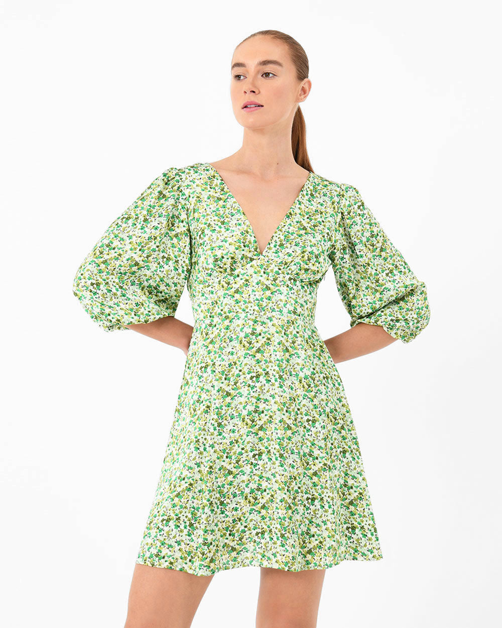 Isela Floral Tie Back Dress