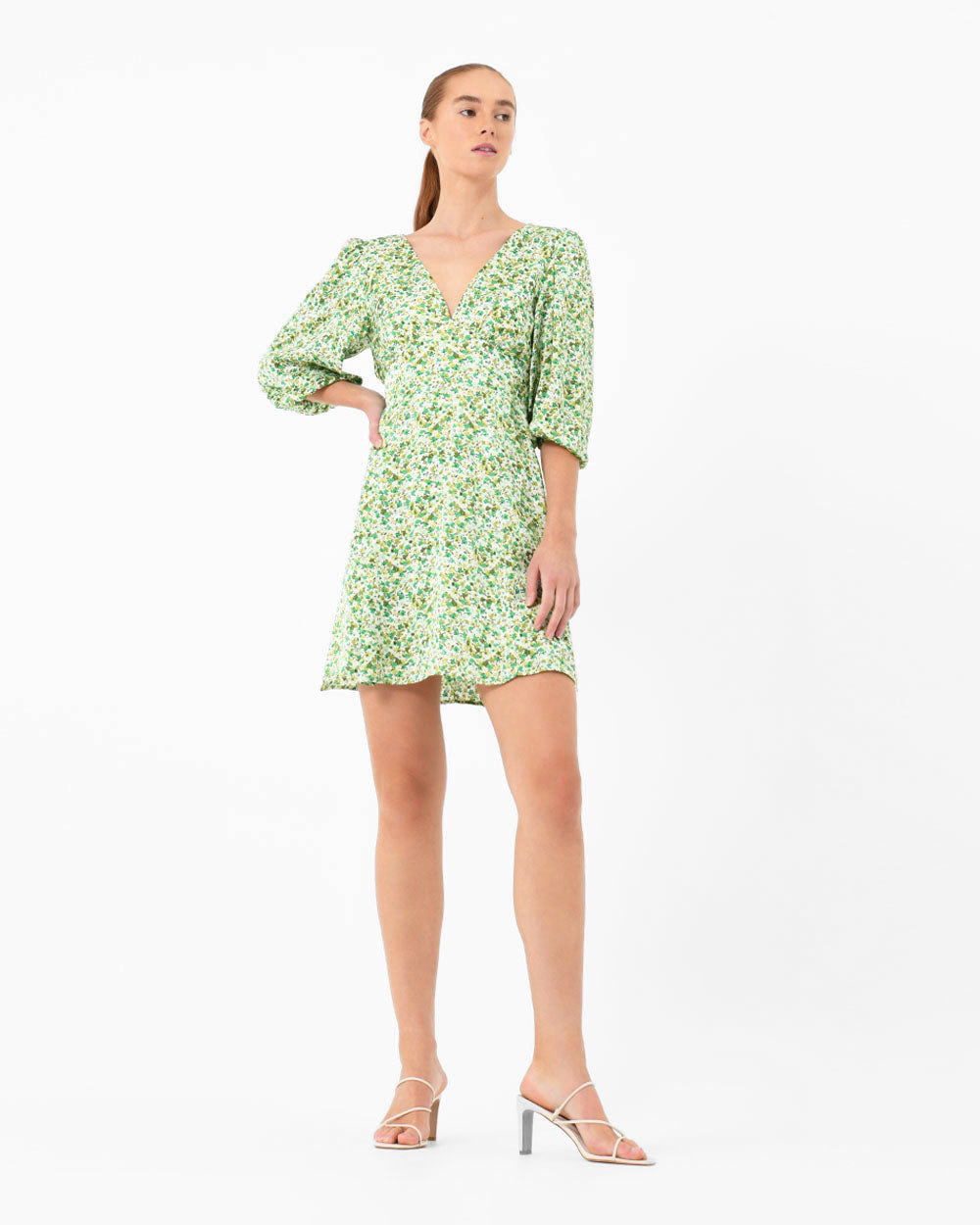 Isela Floral Tie Back Dress