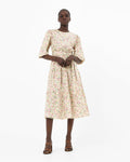 Doha Floral Print Cotton Dress