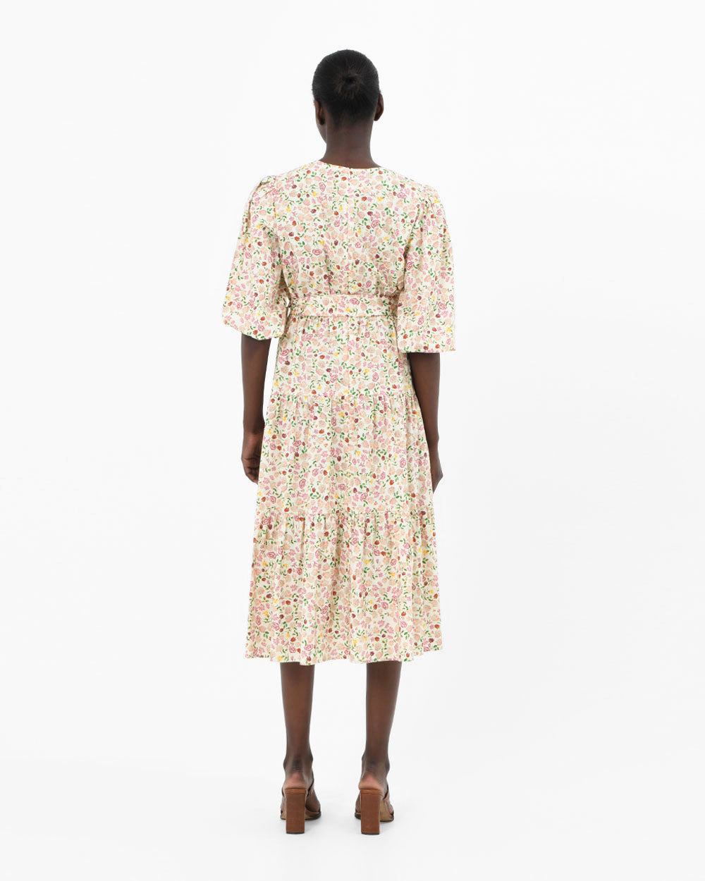 Doha Floral Print Cotton Dress