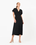 Adelyne Long Cupro Wrap Dress
