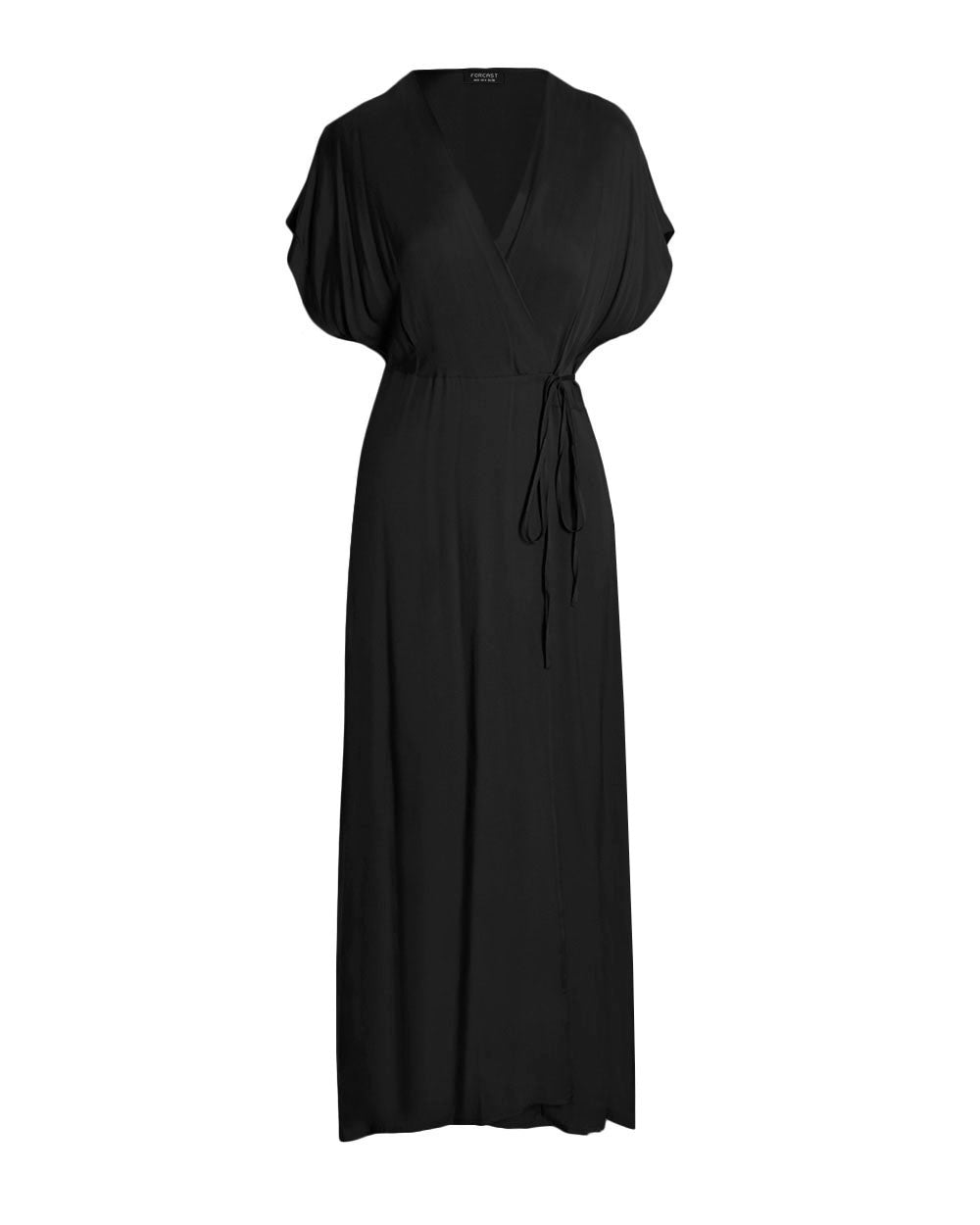 Adelyne Long Cupro Wrap Dress