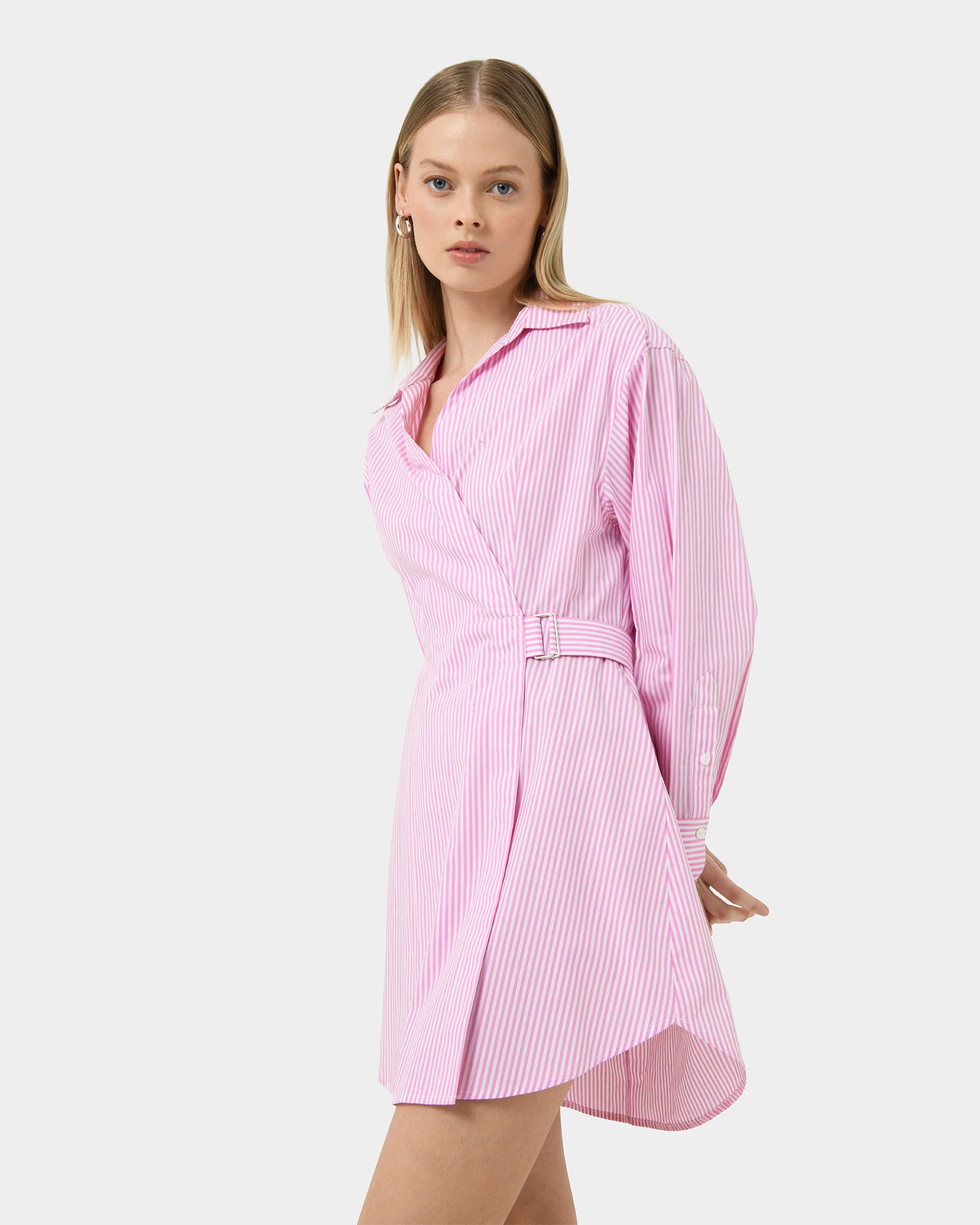 Manhattan Wrap Shirt Dress