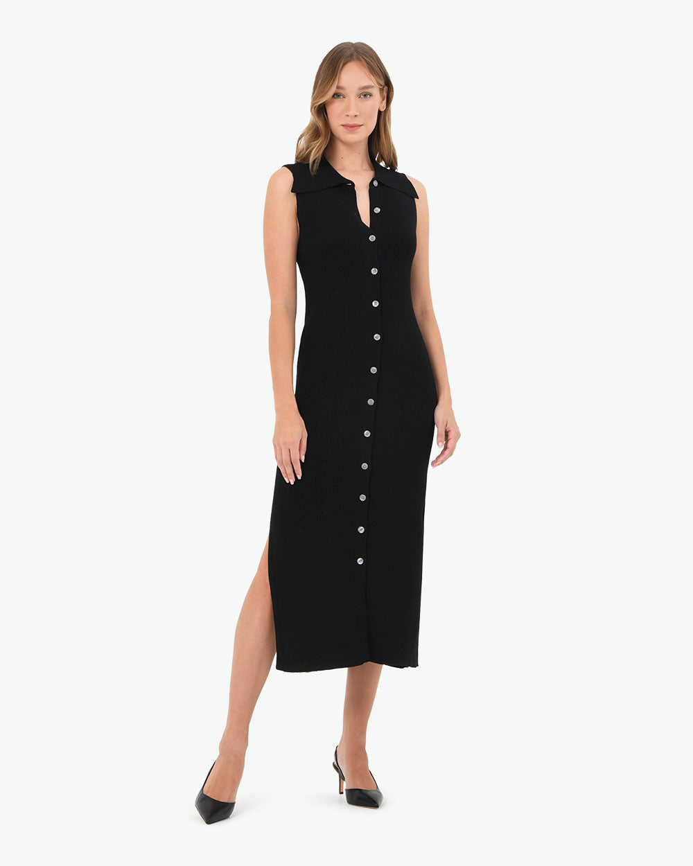 Kita Polo Collar Knit Dress