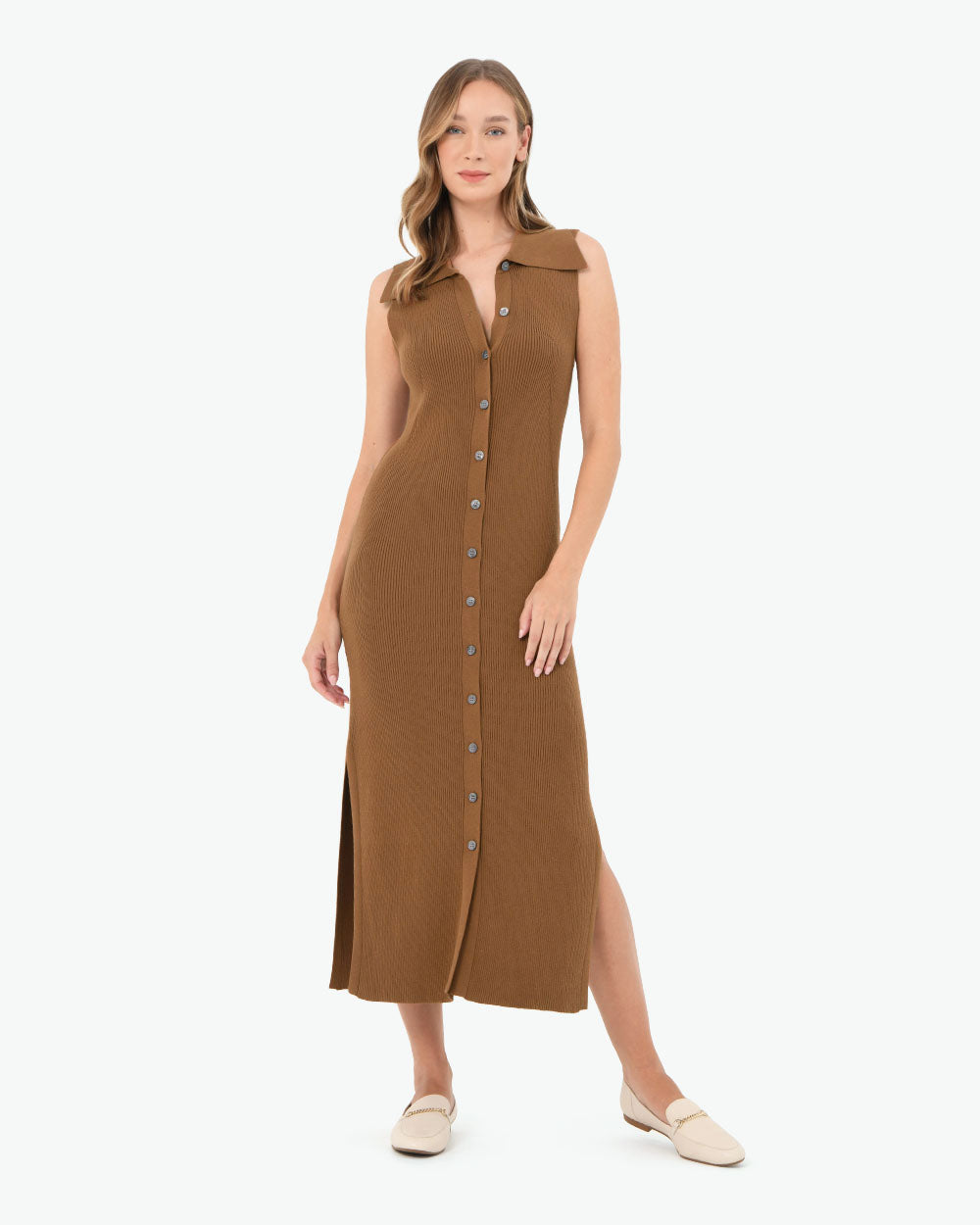 Kita Polo Collar Knit Dress