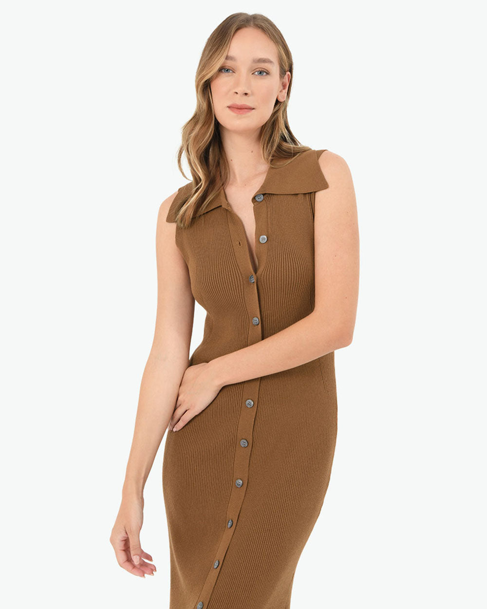 Kita Polo Collar Knit Dress