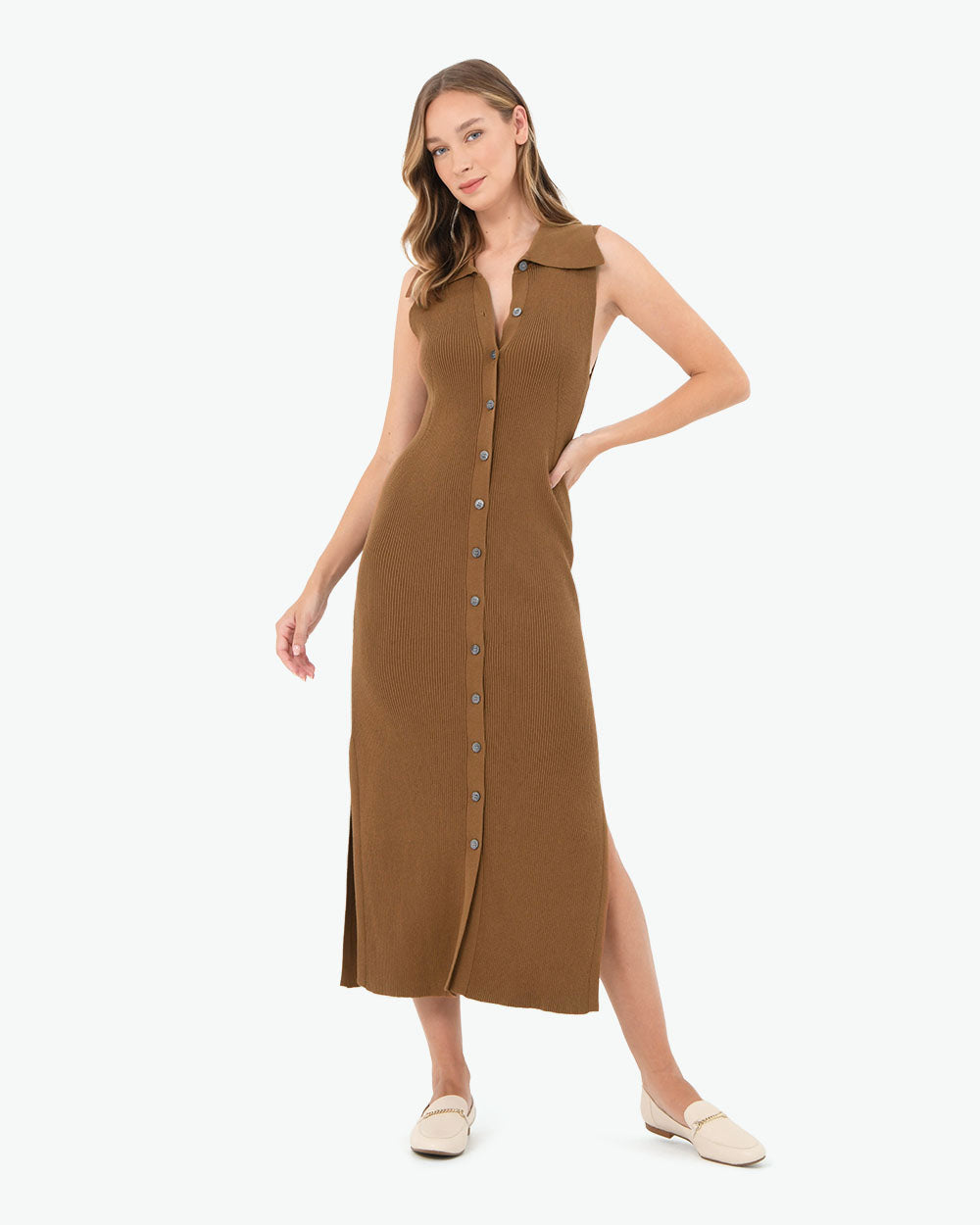 Kita Polo Collar Knit Dress