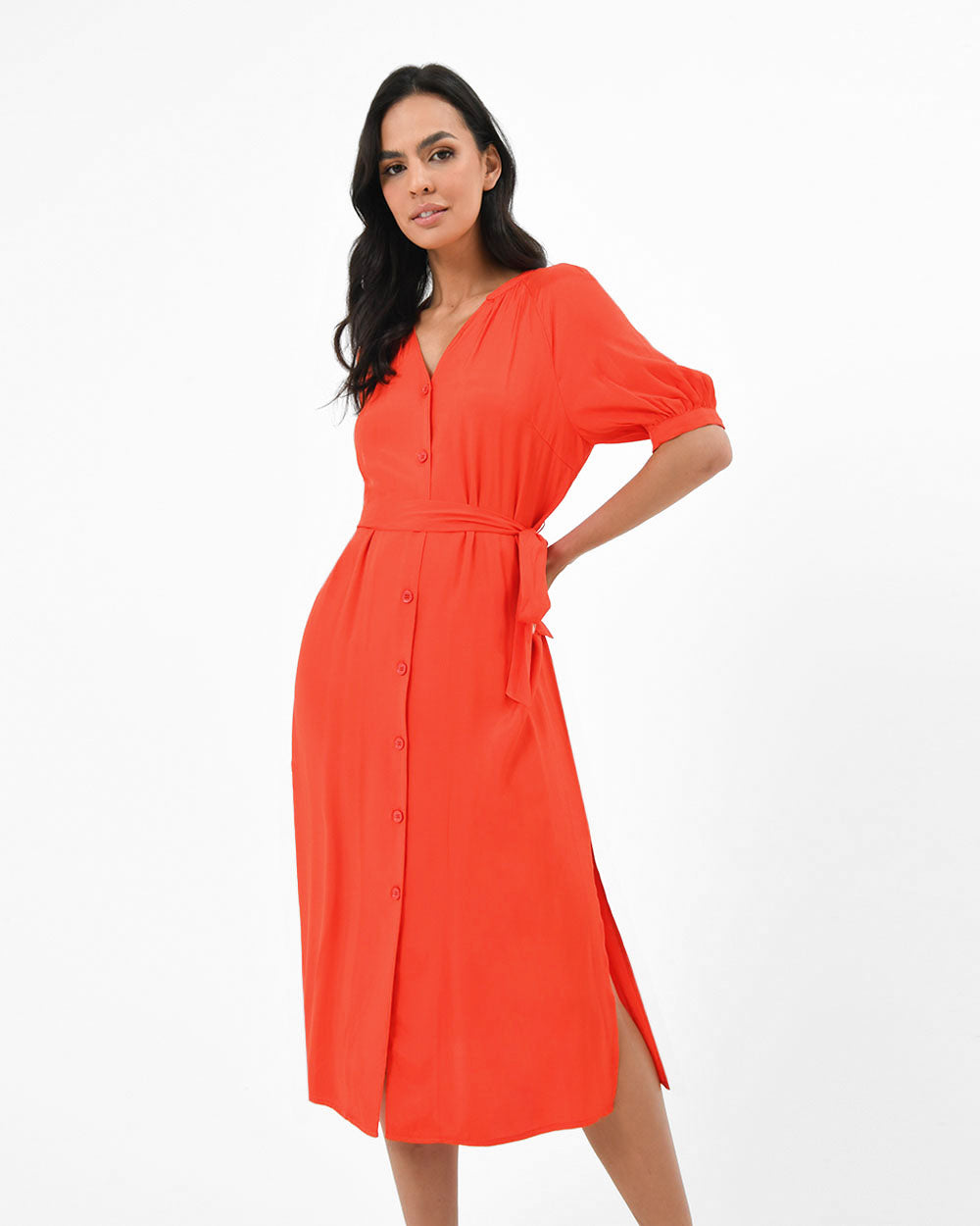 Leighton Buttoned Dress