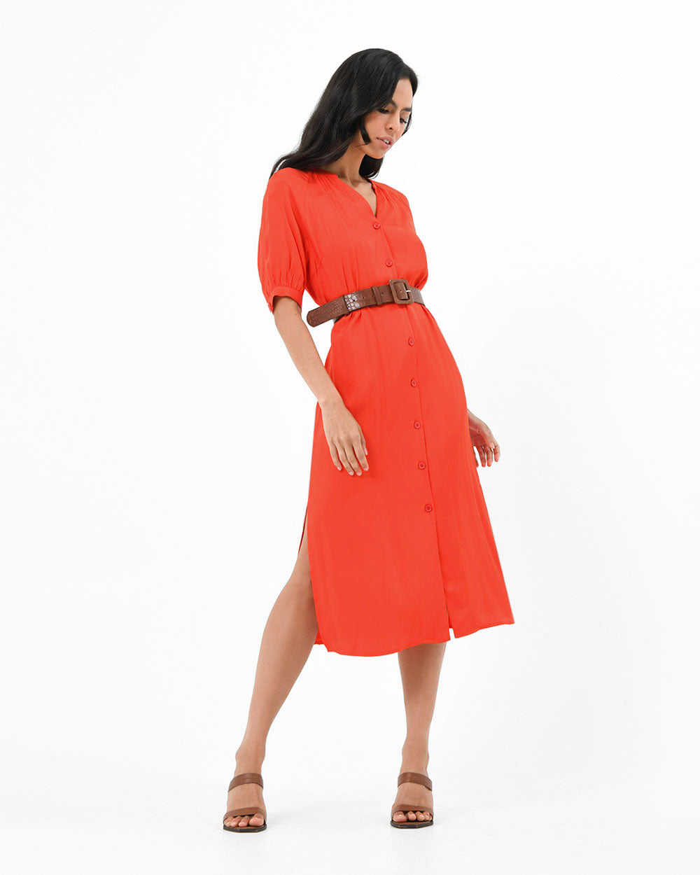 Leighton Buttoned Dress