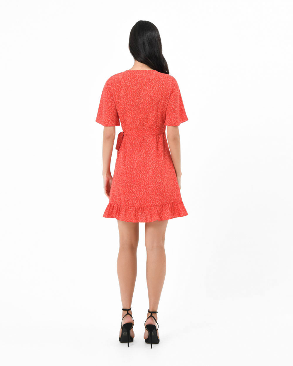 Kew Red Printed Dress