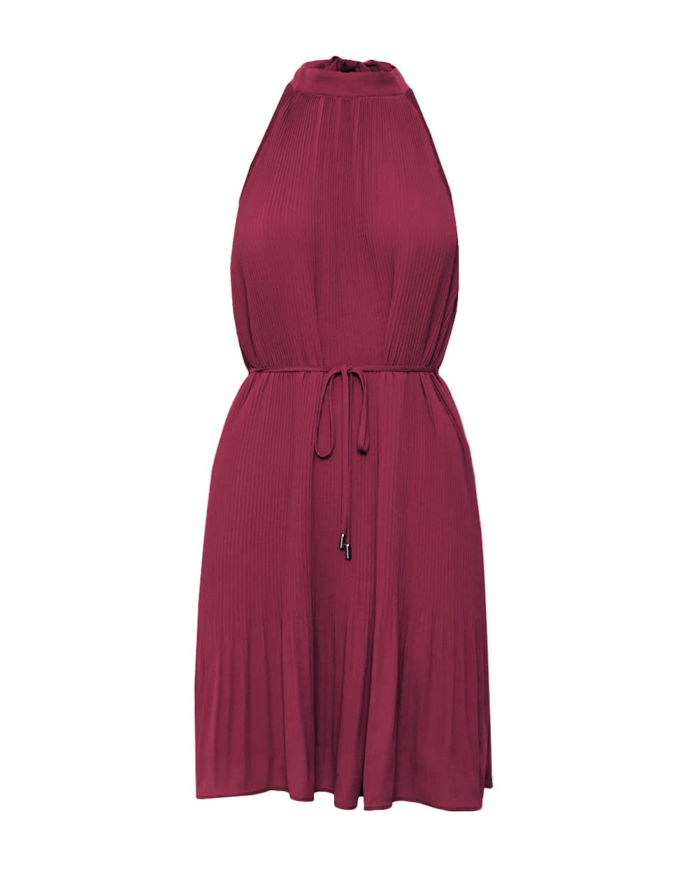 Ariella Pleated Halter Dress