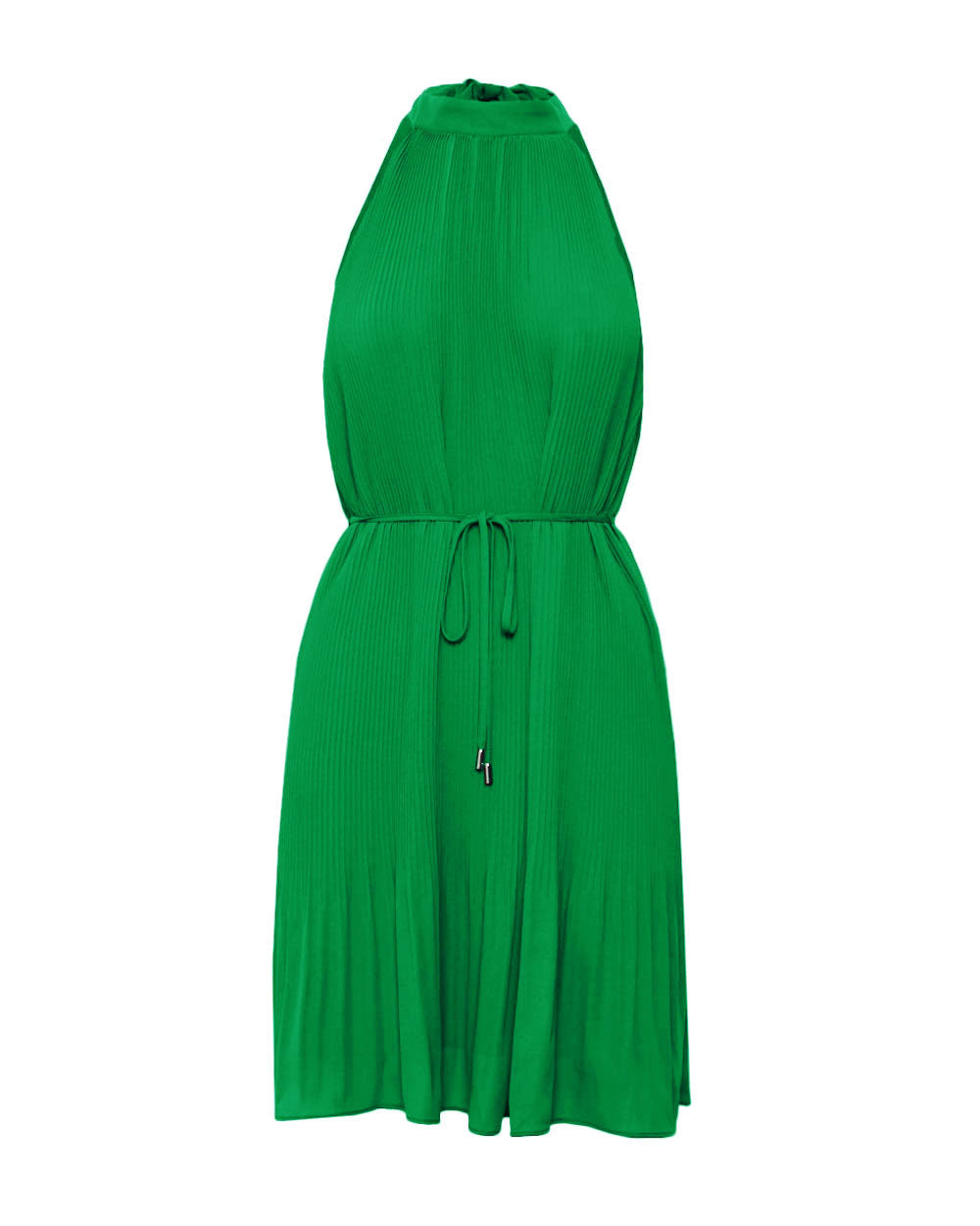 Ariella Pleated Halter Dress