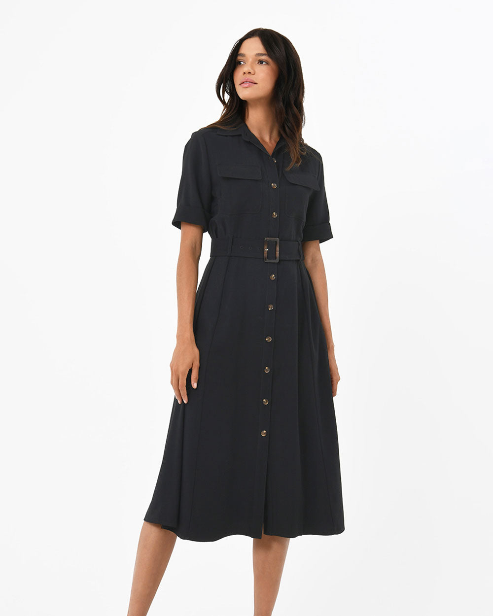 Anali Belted Shirt Dress