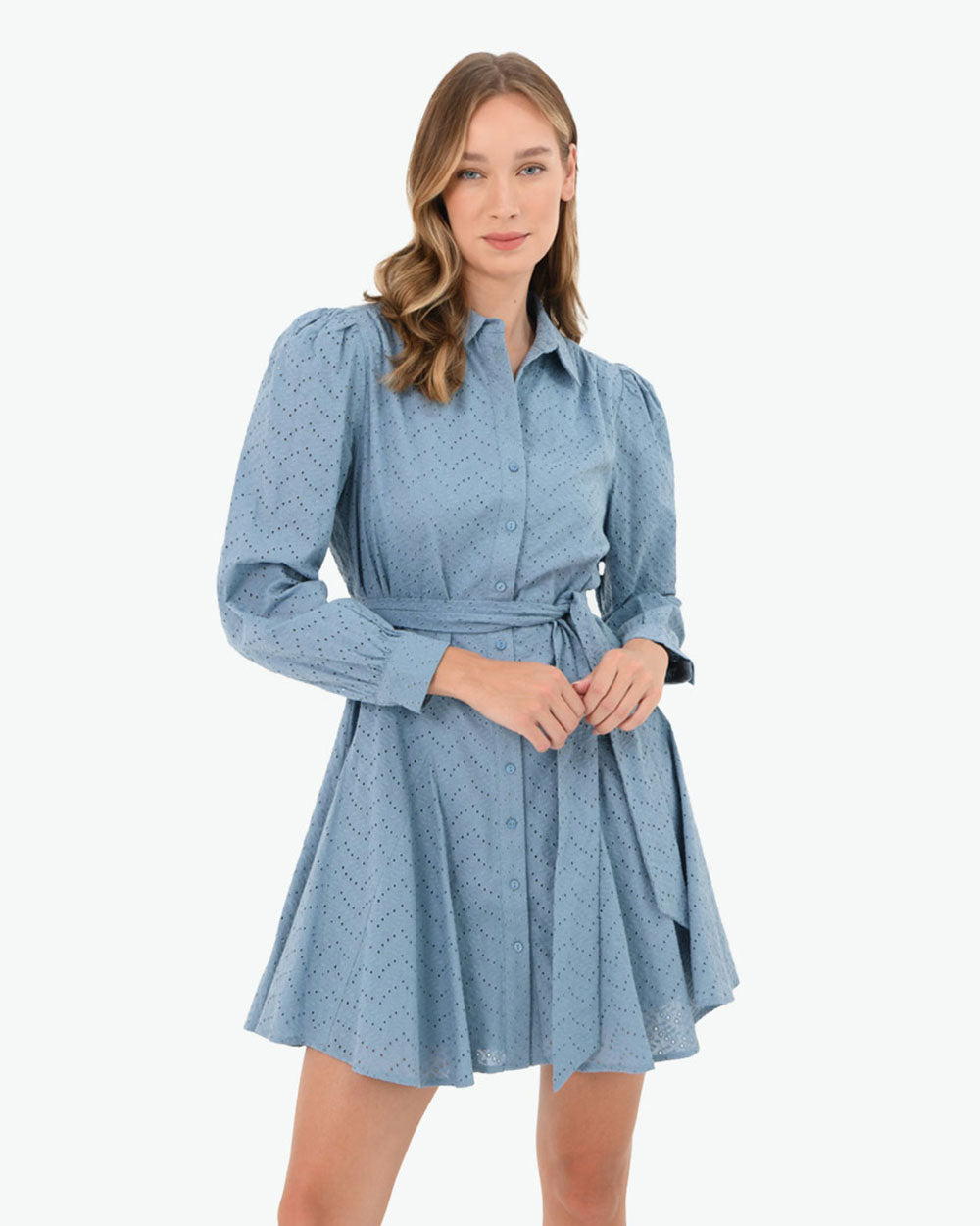 River Cotton Crochet Dress
