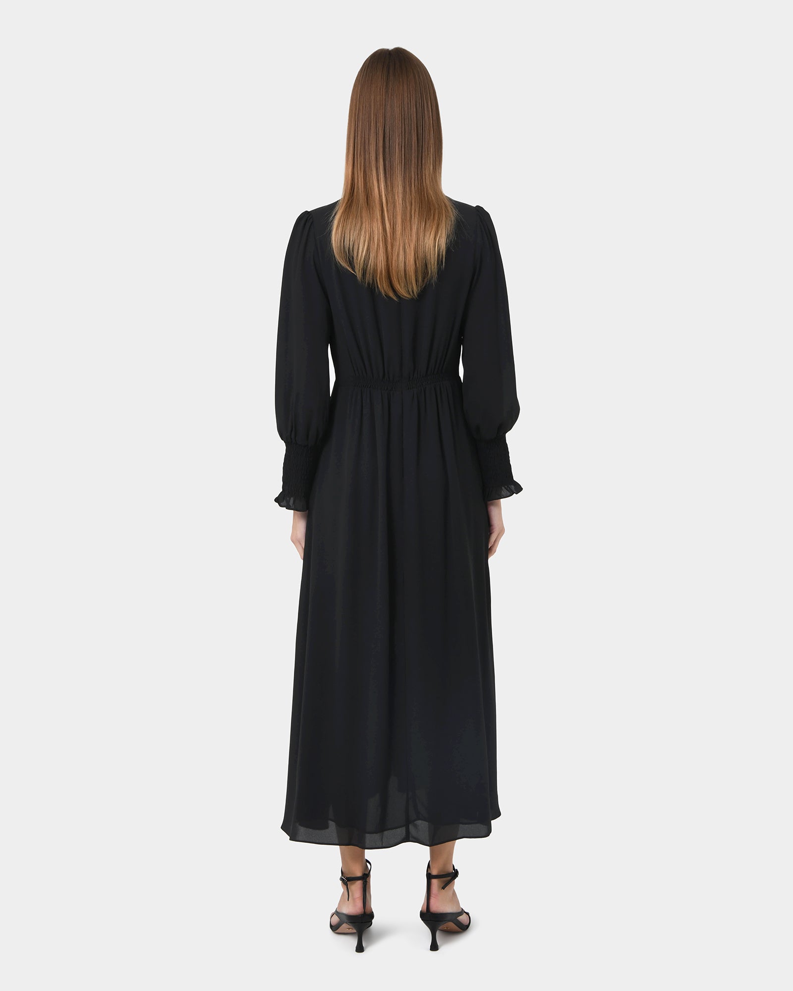 Korra Long Sleeve Button Dress