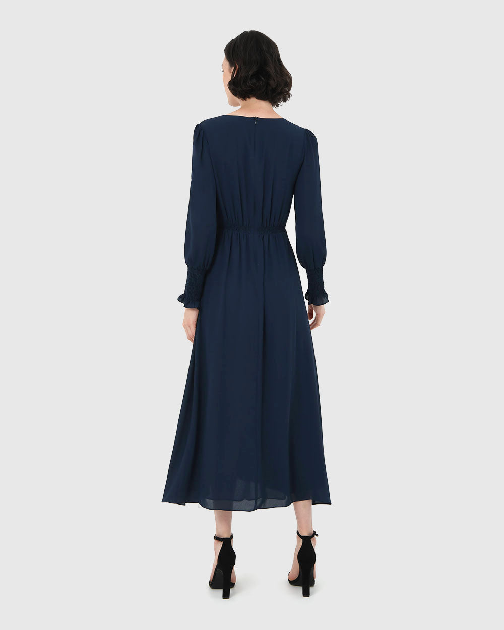 Korra Long Sleeve Button Dress
