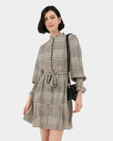 Vivi Geo Print Flare Dress