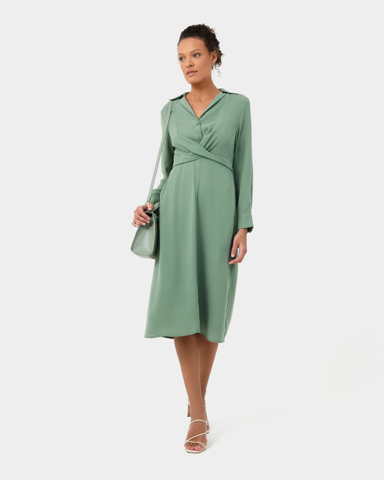 Elaine Twisted Tie Front Dress