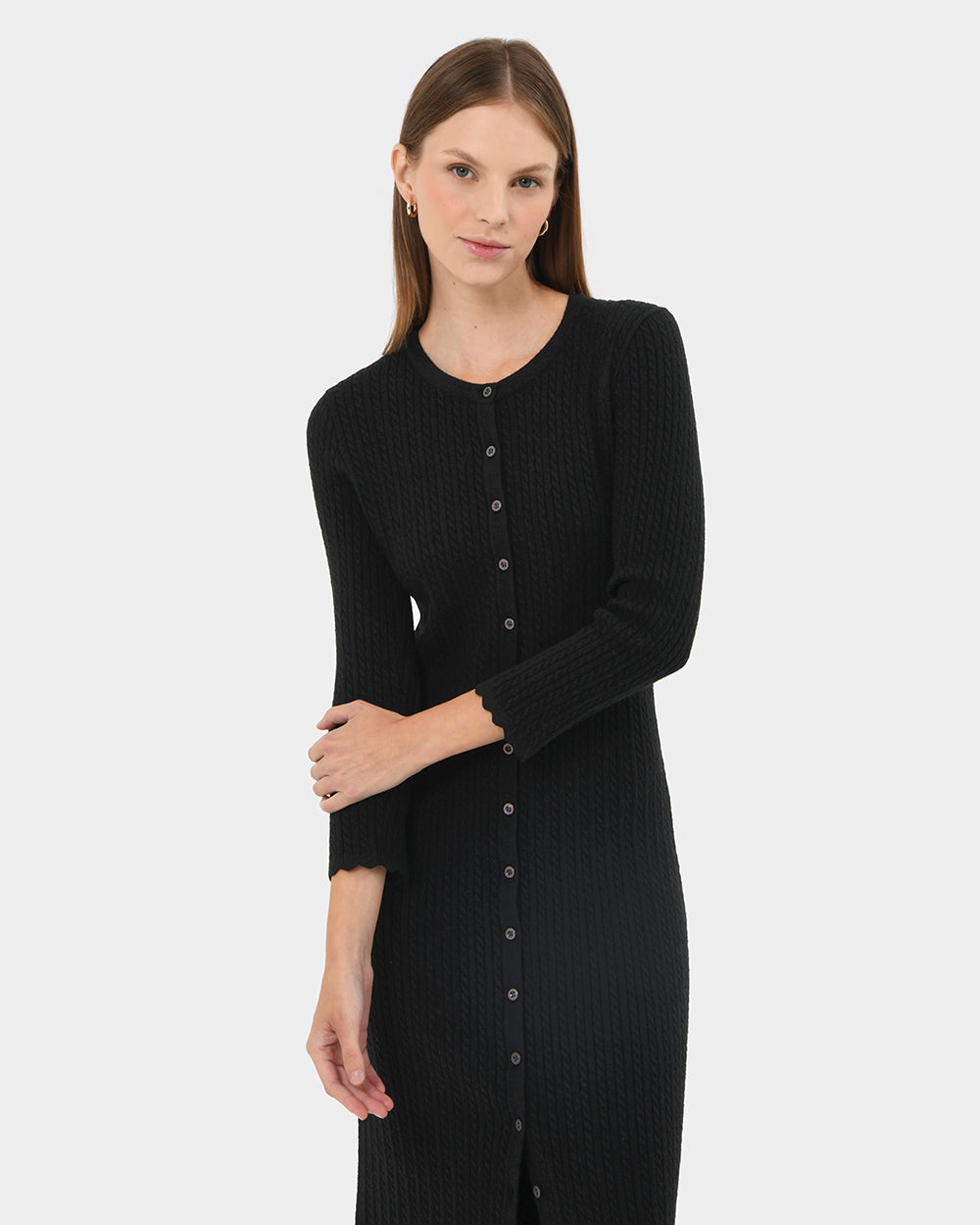 Paislee Cable Buttons Dress
